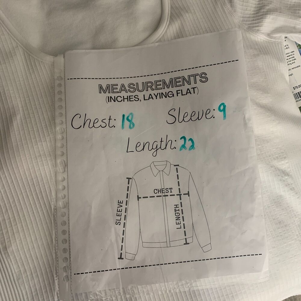 LULULEMON Ebb to Street Short Sleeve Shirt Women's 14 White Workout Tee T-shirt - Picture 6 of 7